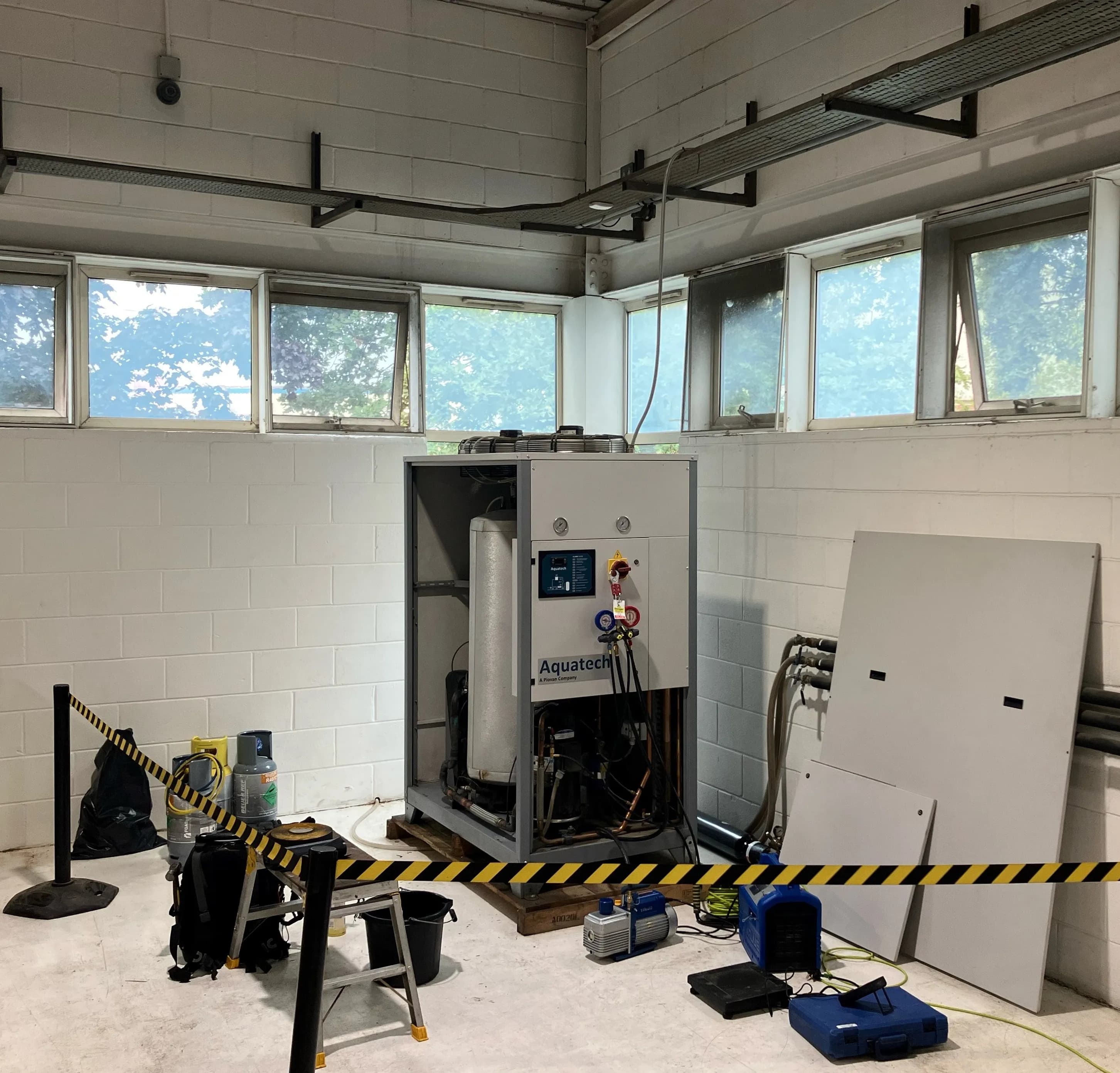 Custom engineered water-cooled chiller system