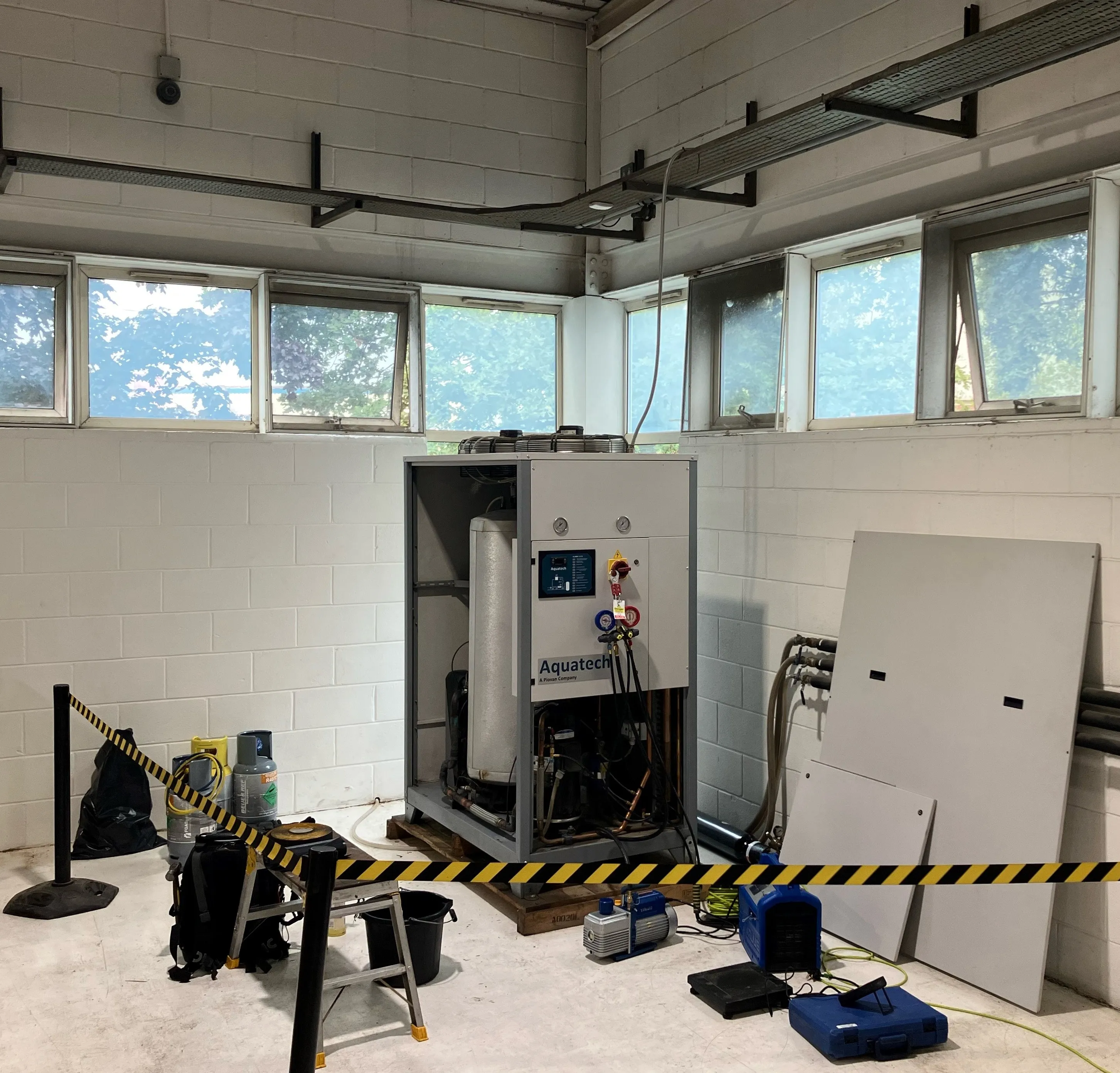 Custom engineered water-cooled chiller system