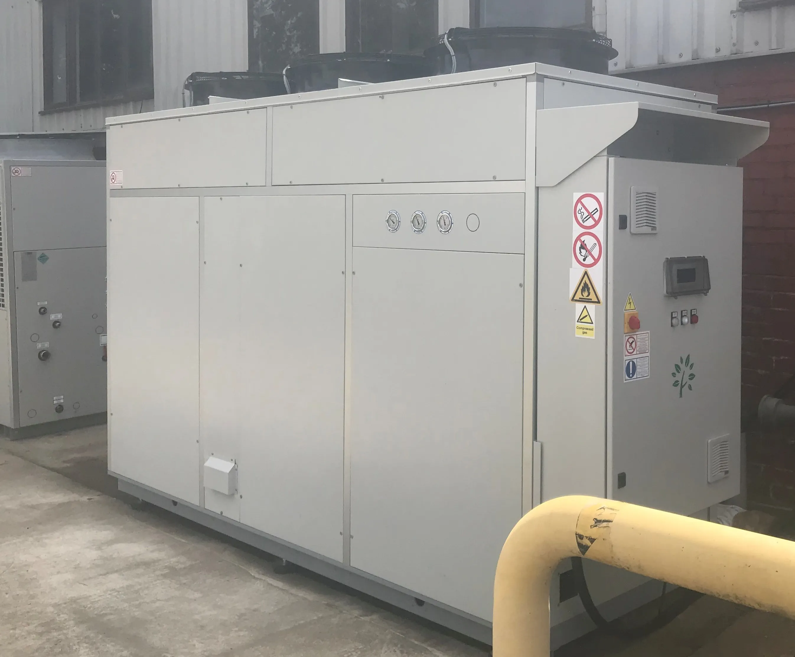 Free cooling system in operation